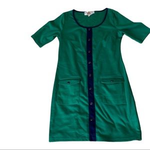 Green Forever 21 Button Detail Dress